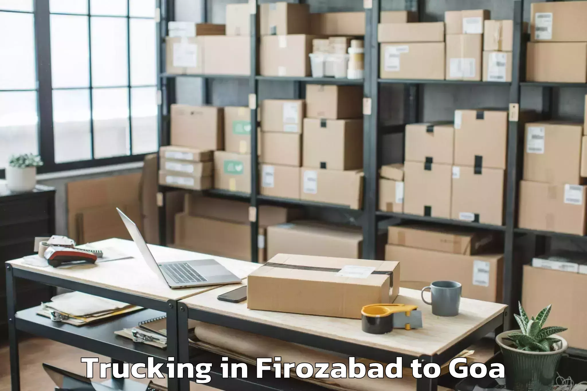 Trusted Firozabad to Chicalim Trucking